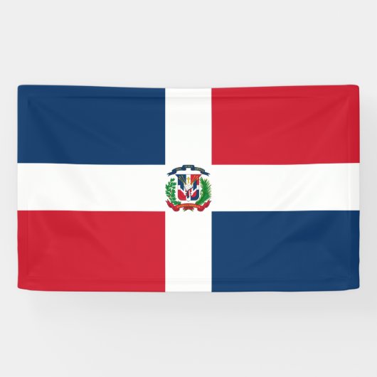 Banderoles Drapeau de la République dominicaine (Horizontal)