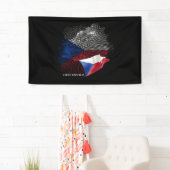 Banderoles Drapeau de la République tchèque (En situation)