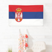 Banderoles drapeau de la Serbie (En situation)