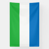 Banderoles Drapeau de la Sierra Leone (Verticale)