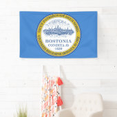 Banderoles Drapeau de la ville de Boston (Massachusetts) (En situation)