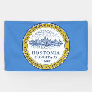 Banderoles Drapeau de la ville de Boston (Massachusetts)