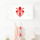 Banderoles Drapeau de la ville de Florence Symbole Italie (En situation)