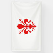 Banderoles Drapeau de la ville de Florence Symbole Italie (Vertical)