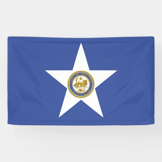 Banderoles Drapeau de la ville de Houston (Texas) (Horizontal)