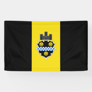 Banderoles Drapeau de la ville de Pittsburgh (Pennsylvanie)