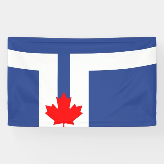Banderoles Drapeau de la ville de Toronto (Canada) (Horizontal)