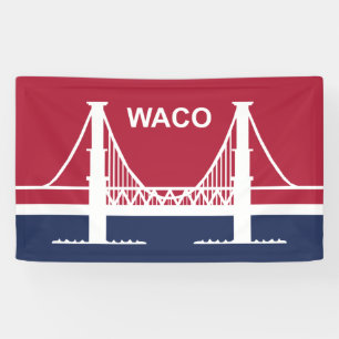 Banderoles Drapeau de la ville de Waco (Texas, USA)