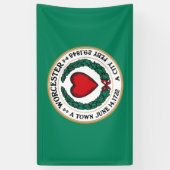 Banderoles Drapeau de la ville de Worcester (Massachusetts) (Vertical)