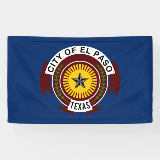 Banderoles Drapeau de la ville d'El Paso (Texas) (Horizontal)