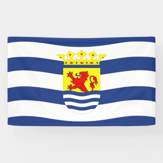 Banderoles Drapeau de la Zélande Pays-Bas province hollandais (Horizontal)