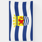 Banderoles Drapeau de la Zélande Pays-Bas province hollandais (Vertical)