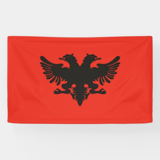 Banderoles Drapeau de l'Albanie (Horizontal)