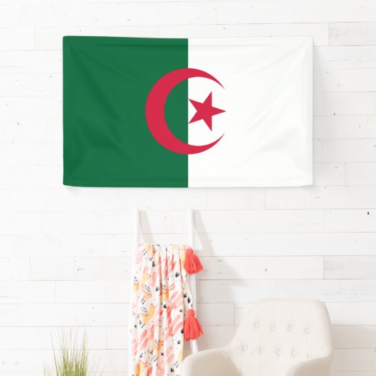 Banderoles Drapeau de l'Algérie (En situation)