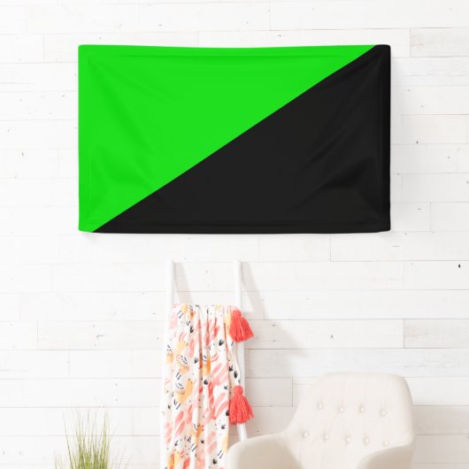 Banderoles Drapeau de l'anarchisme vert (En situation)
