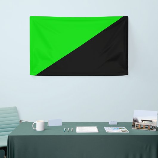 Banderoles Drapeau de l'anarchisme vert (Salon professionnel)