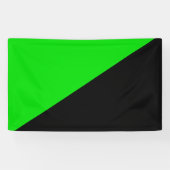 Banderoles Drapeau de l'anarchisme vert (Horizontal)