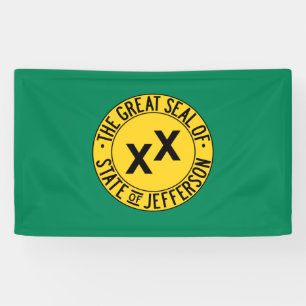 Banderoles Drapeau de l'État américain proposé de Jefferson