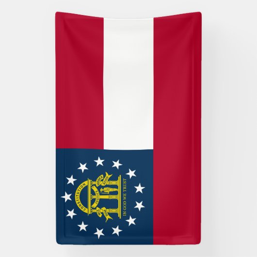 Banderoles Drapeau de l'État de Géorgie (Verticale)