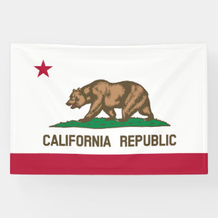 Banderoles Drapeau de l'État de la République de Californie