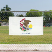 Banderoles Drapeau de l'État de l'Illinois (Insitu)