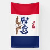 Banderoles Drapeau de l'État de l'Iowa (Verticale)