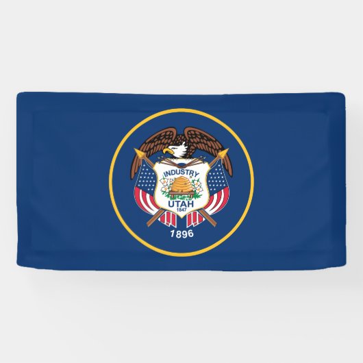 Banderoles Drapeau de l'État de l'Utah (Horizontal)