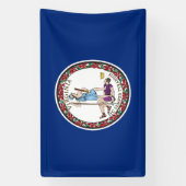 Banderoles Drapeau de l'État de Virginie (Verticale)