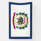 Banderoles Drapeau de l'État de Virginie occidentale (Verticale)