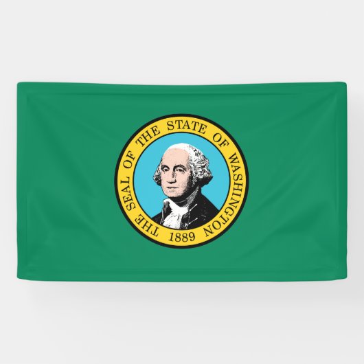 Banderoles Drapeau de l'État de Washington (Horizontal)