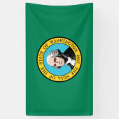 Banderoles Drapeau de l'État de Washington (Vertical)