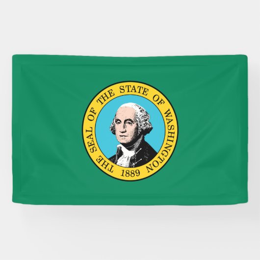 Banderoles Drapeau de l'État de Washington (Horizontal)
