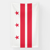 Banderoles Drapeau de l'État de Washington DC (Verticale)