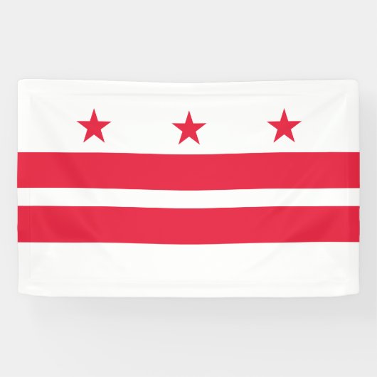 Banderoles Drapeau de l'État de Washington DC (Horizontal)