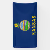 Banderoles Drapeau de l'État du Kansas (Verticale)