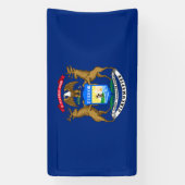 Banderoles Drapeau de l'État du Michigan (Verticale)