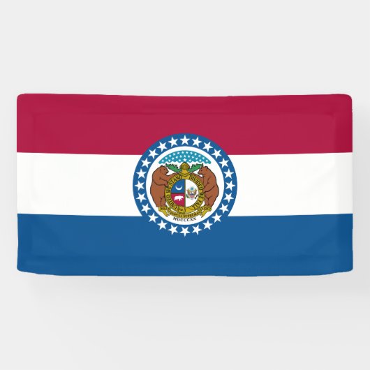 Banderoles Drapeau de l'État du Missouri (Horizontal)