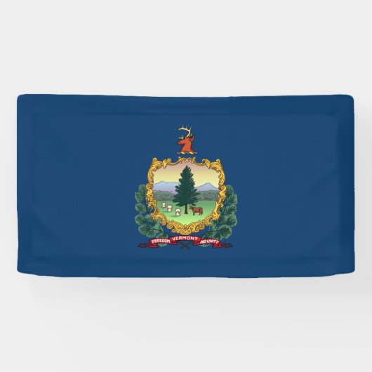 Banderoles Drapeau de l'État du Vermont (Horizontal)