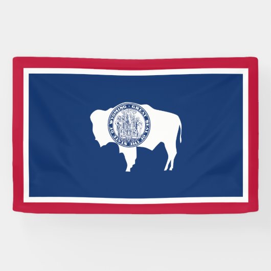 Banderoles Drapeau de l'État du Wyoming (Horizontal)