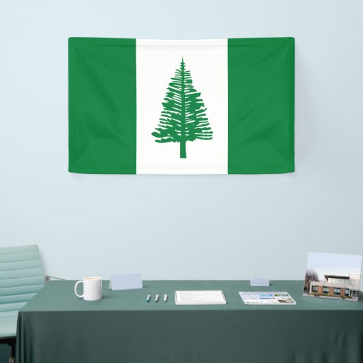Banderoles Drapeau de l'île Norfolk (Salon professionnel)