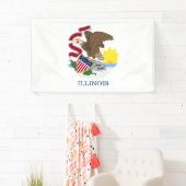 Banderoles Drapeau de l'Illinois (En situation)