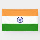 Banderoles Drapeau de l'Inde (Horizontal)