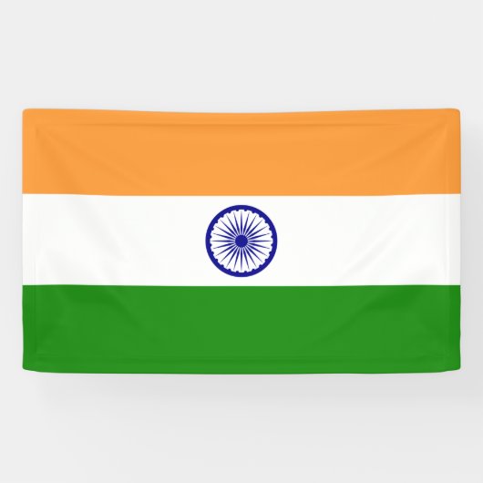 Banderoles Drapeau de l'Inde (Horizontal)