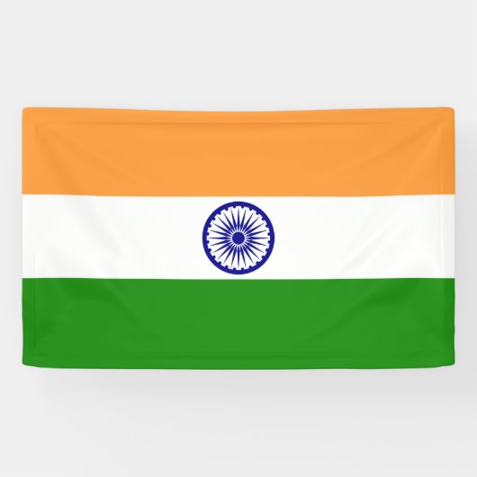 Banderoles Drapeau de l'Inde (Horizontal)