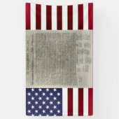 Banderoles Drapeau de l'indépendance de la déclaration améric (Vertical)