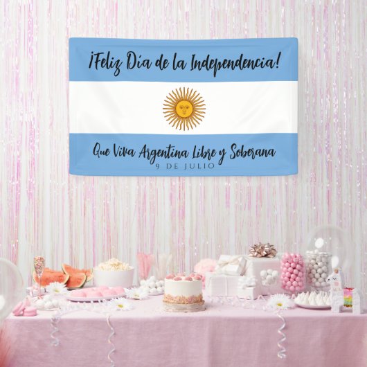 Banderoles Drapeau de l'indépendance de l'Argentine (Fête)