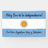 Banderoles Drapeau de l'indépendance de l'Argentine (Horizontal)