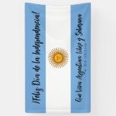 Banderoles Drapeau de l'indépendance de l'Argentine (Vertical)