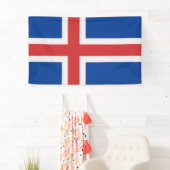 Banderoles Drapeau de l'Islande (En situation)