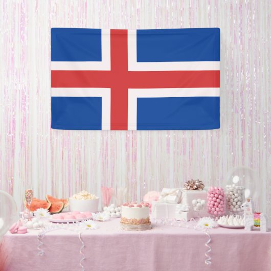 Banderoles Drapeau de l'Islande (Fête)